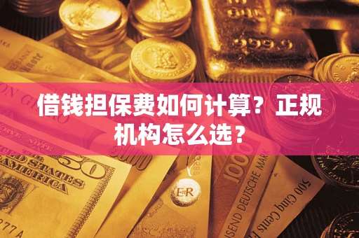 济南借钱担保费如何计算？正规机构怎么选？