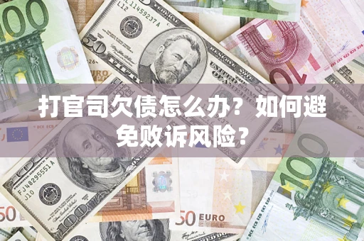 济南打官司欠债怎么办？如何避免败诉风险？