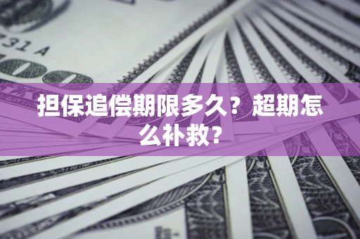 济南担保追偿期限多久？超期怎么补救？