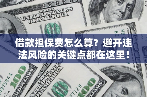 济南借款担保费怎么算？避开违法风险的关键点都在这里！