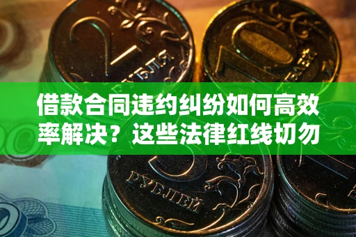 济南借款合同违约纠纷如何高效率解决？这些法律红线切勿触碰