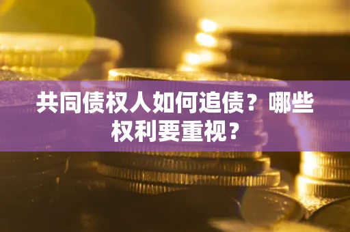 济南共同债权人如何追债？哪些权利要重视？